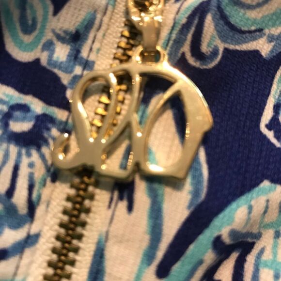 Lilly Pulitzer Cathy Shift Dress Women's Size 4 Bomber Blue Get Trunky - Picture 8 of 15